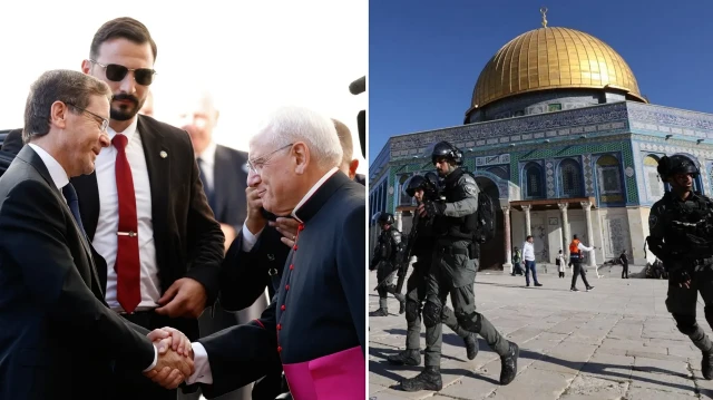 vatikanda israil cumhurbaskani herzoga iki devletli cozumden yana olundugu bildirildi 6mCbBewW