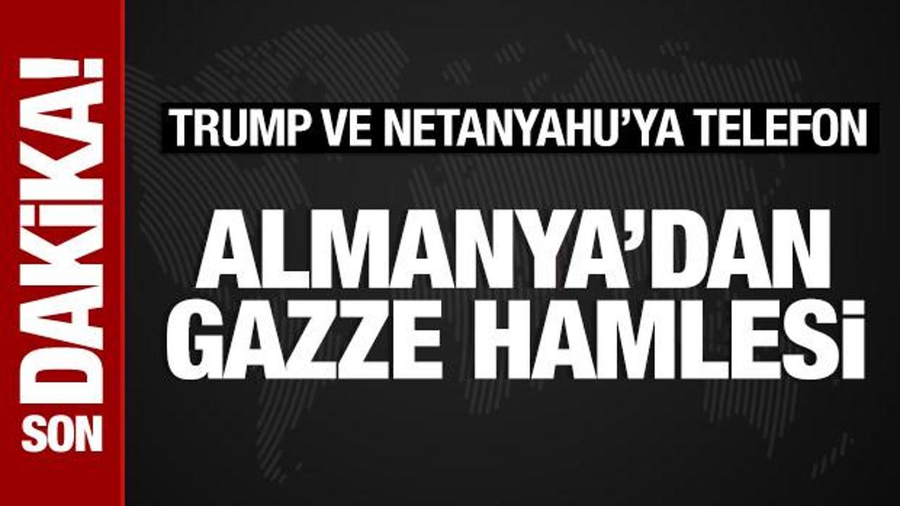 almanyadan gazze hamlesi trump ve netanyahuya telefon OptTku6B