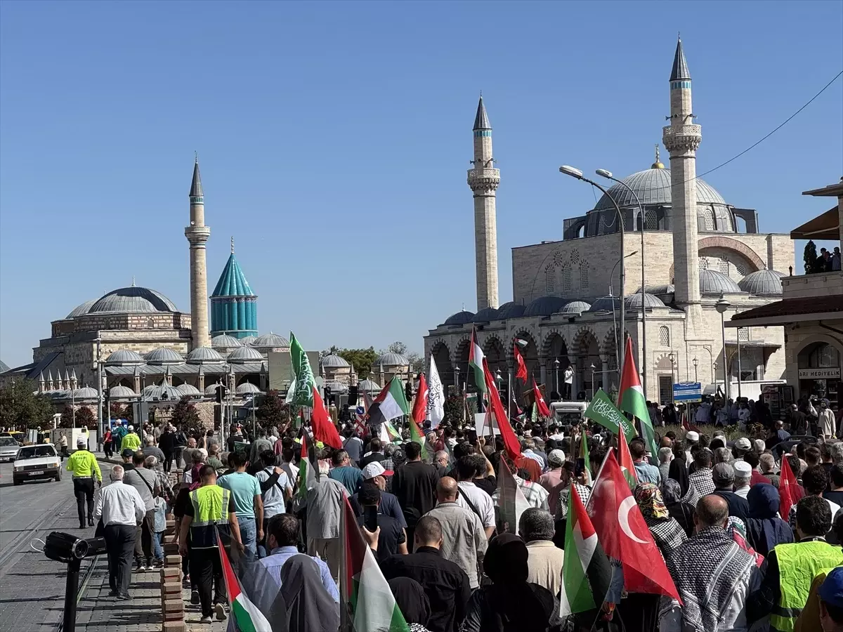 konyada filistin icin destek yuruyusu duzenlendi SQa3LKf5