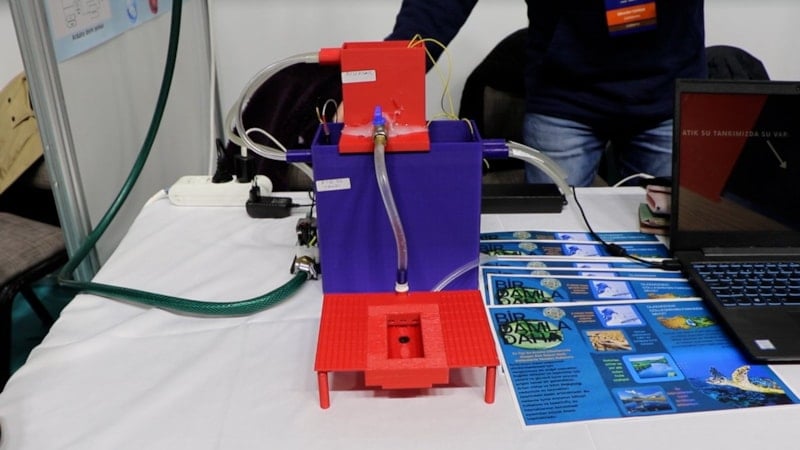 Samsun’da küçük mucitlerden su israfına akıllı çözüm